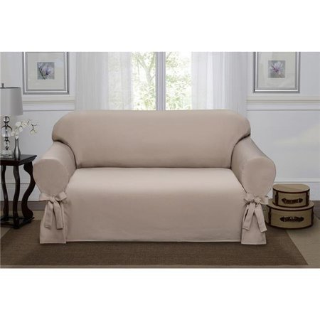 MADISON INDUSTRIES Madison Industries LUZ-LOVE-SA-S Luzerne Loveseat Slipcover; Sand LUZ-LOVE-SA-S